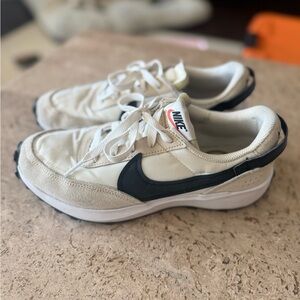 Nike Cream and White Athletic Shoes
